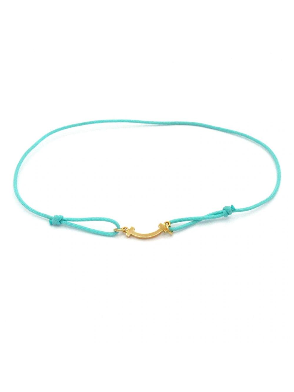 Tiffany&Co. T Smile Bracelet 18K Yellow #375586T92B